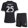 Original Trikotsatz Juventus Rabiot 25 Ausweichtrikot 2023-24 Für Kinder